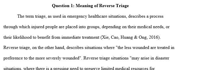 What is Royal Darwin Hospital's experience with reverse triage during the Ashmore Reef Disaster