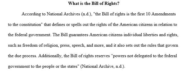 What is the Bill of Rights