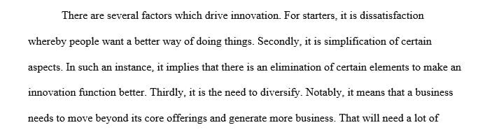 What is the leader's role in facilitating the process of innovation.
