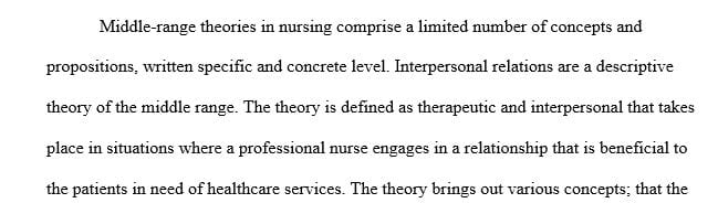 Analyze and evaluate a middle range theory.