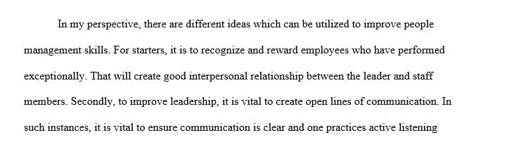 Choose two peers to respond to from the perspective of a management superior.