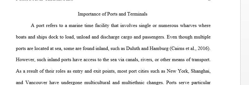 Elaborate on the importance of ports being managed as commercial enterprises irrespective of their ownership.