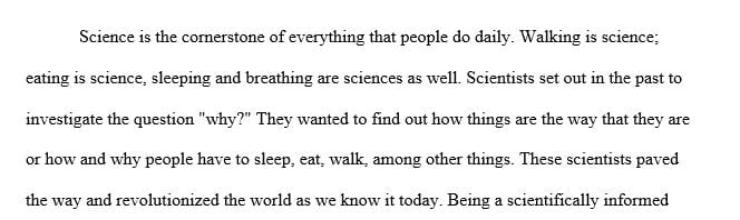 How can you personally benefit from being a more scientifically informed member of society