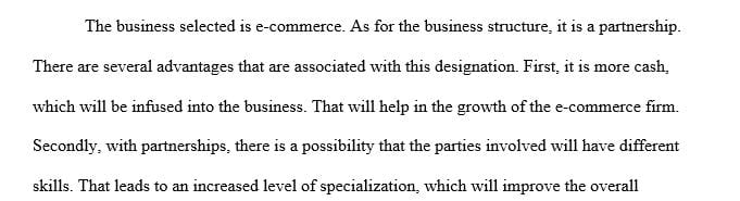 Select a business you are familiar with or by conducting a search of the internet.