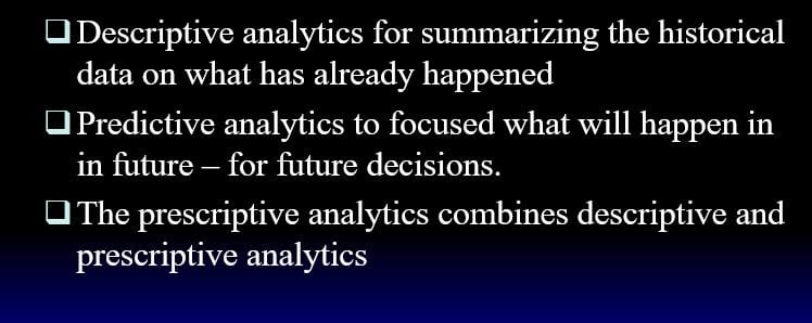 Select one of the analytics platforms to recommend to your hospital’s Board of Directors.