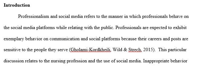 Social media plays a significant role in the lives of nurses in both their professional and personal lives.