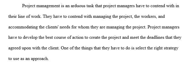 Think about a project management knowledge area and the inefficiencies you have observed in doing that work