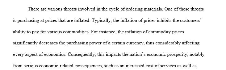 Under the expenditure cycle ordering materials supplies and services are the first activity