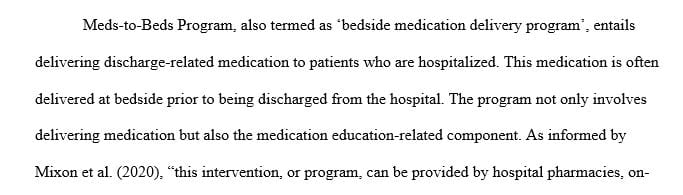 What are the benefits for patients and hospitals What needs to be considered when implementing this program