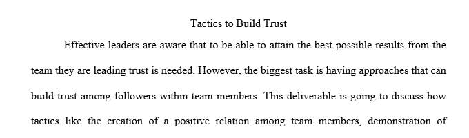 what-tactics-can-be-used-to-build-trust-among-followers-in-a-team