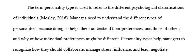 Why should managers learn about personality