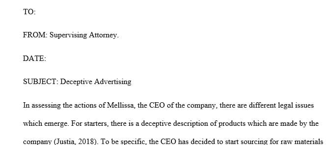 Your supervising attorney has asked that you draft a memorandum addressing the proposed change