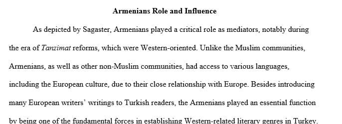 How did Armenians play a key role as cultural mediators in nineteenth-century Ottoman Empire