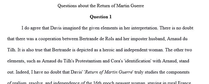 How did the imposter get away with it Who believed he was the real Martin Guerre