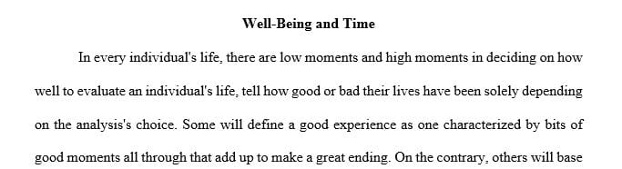 How should we evaluate how well a person’s life has gone