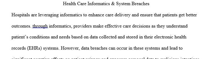 Outline four key factors contributing to the other organizations’ HIMS failures or breaches.