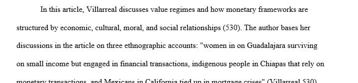 Regimes of Value in Mexican Household Financial Practices
