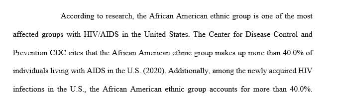 Relationship Between HIV and Absentee Father in the African American Families