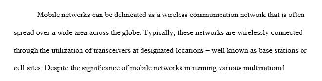 What are some things you need to think about when it comes to doing business globally, using a wireless mobile network