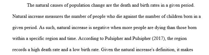 What are the key factors involved in the population stagnation/decline