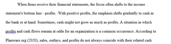 Why aren’t a firm’s cash flows equal to its profit