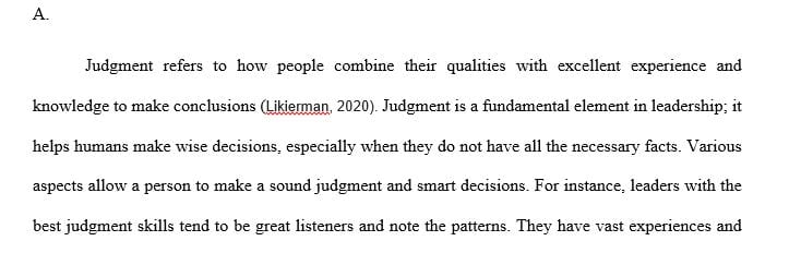 Write your opinion and provide real life examples about improving decision-making and problem-solving skills from management view