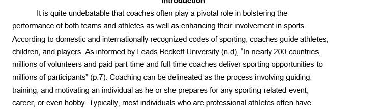 A comparative case study analysis and critical evaluation of the sport coaching system in two countries