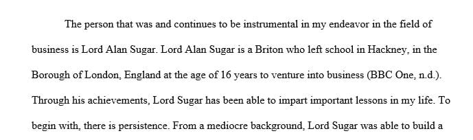 Construct a single effective paragraph about a personal hero who motivated you to choose your field of study.