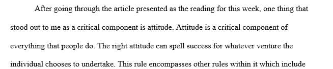 Describe a key point that stood out to you as a critical step you need to take in future negotiations.