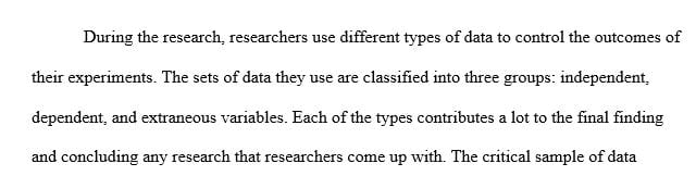 Describe two ways that researchers attempt to control extraneous variables.