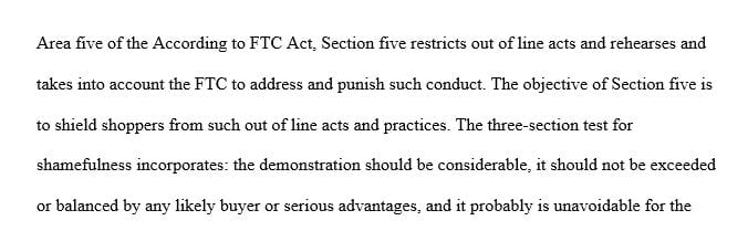 Did Orkin’s behavior violate FTC Act § 5’s prohibition against unfair acts or practices