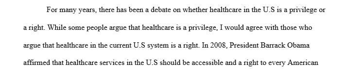 Do you think health care should be a right or a privilege