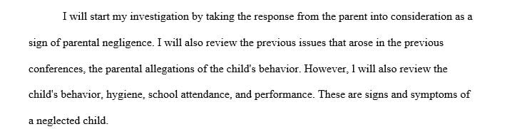 Draft a 3-4 paragraph memo outlining how you will begin your investigation.