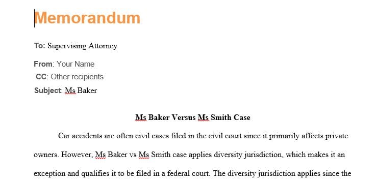 Draft an office memorandum to your supervising attorney in which you answer the following questions