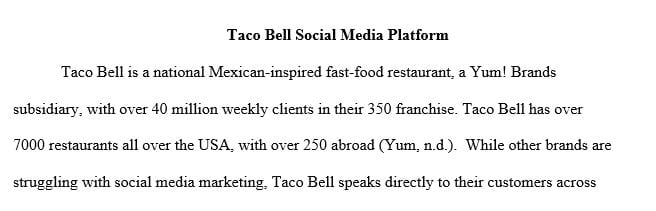 Evaluate THREE social media platforms associated with the brand Facebook, Instagram, Pinterest, Twitter, LinkedIn or Snapchat