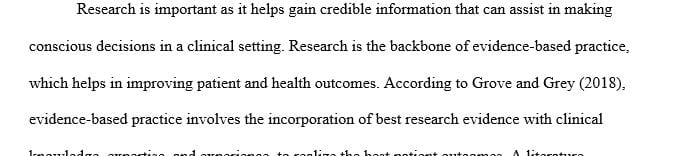 Evidence that supports a conclusion is part of the research process.