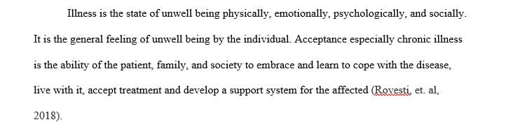 Explain how this information will direct care plan development for the chosen illness group.