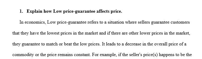 explain-the-effects-of-low-price-guarantee-on-the-price-yourhomeworksolutions