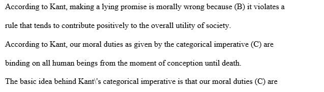 How might Kant show that lying-promises are morally wrong using his formula of universal law version