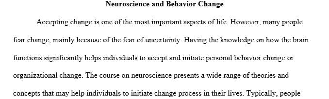 How will your behavior (personal and professional) change as a result of what you have learned