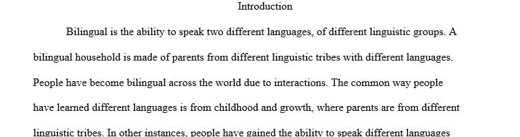 growing up bilingual essay