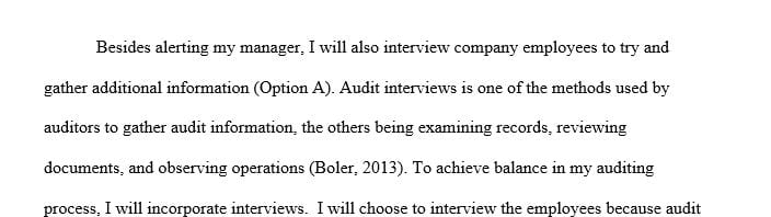 Imagine you have been hired to oversee the financial audit of a major company in your city.