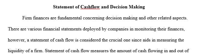 List the three primary sections found in the statement of cash flows.