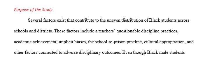 Mention the 4 contributing factors and summarize how they will help reveal why Black males experience disproportionate discipline.