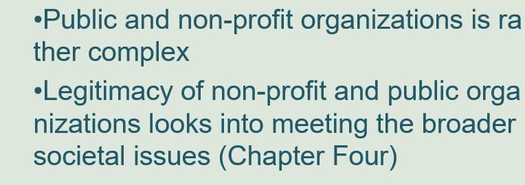 Select a public sector organization or nonprofit organization that you currently work for