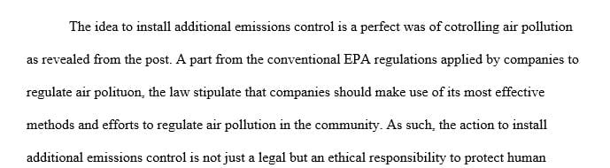 Should Facility Install Additional Emission Controls