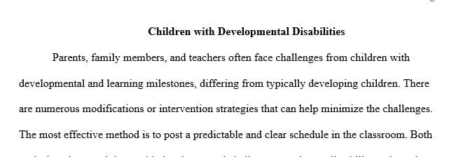 Summarize and reflect on the intervention strategies or modifications you observed or helped to implement