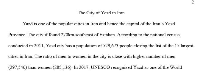 The study of Iranian cities ranging in date from the early villages of the Iranian Plateau to the cities of Pre-Modern times