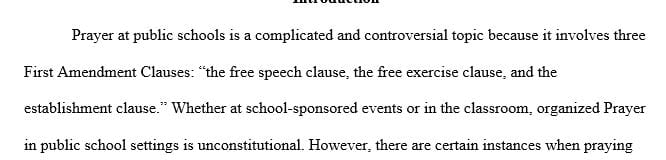 Under the U.S. Constitution, when, if ever, is prayer in public schools constitutional