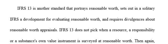 Use the Internet to research articles published within the last two years on fair value measurement of assets for financial reporting